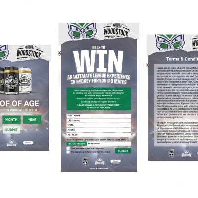 Woodstock Competition Microsite