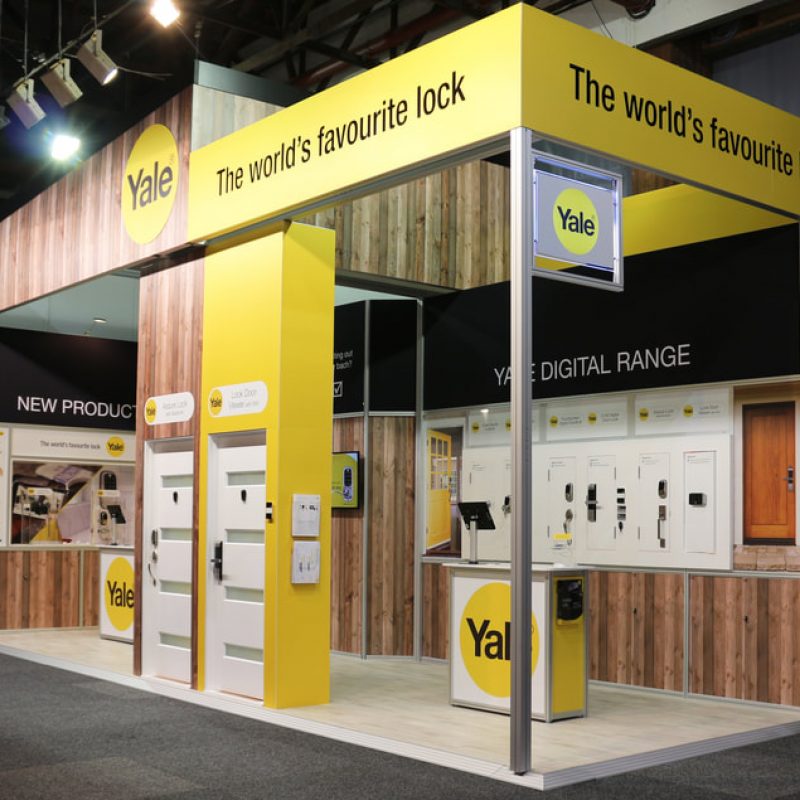 Yale stand at the Auckland Home Show 2017