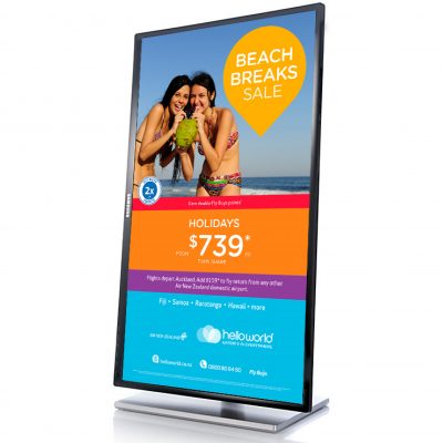 Helloworld In store TV screen